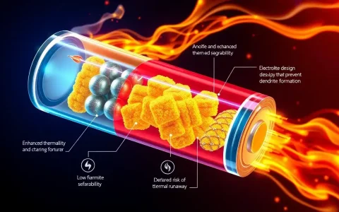 How do lithium-sulfur batteries reduce the risk of catastrophic failure