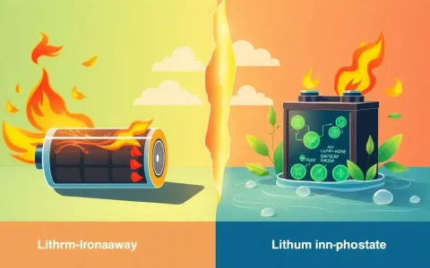 What are the differences in safety between lithium-ion and lithium-iron phosphate batteries
