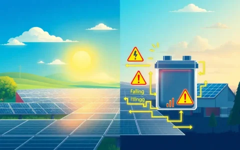 How do lithium-ion battery failures impact the overall efficiency of solar energy systems