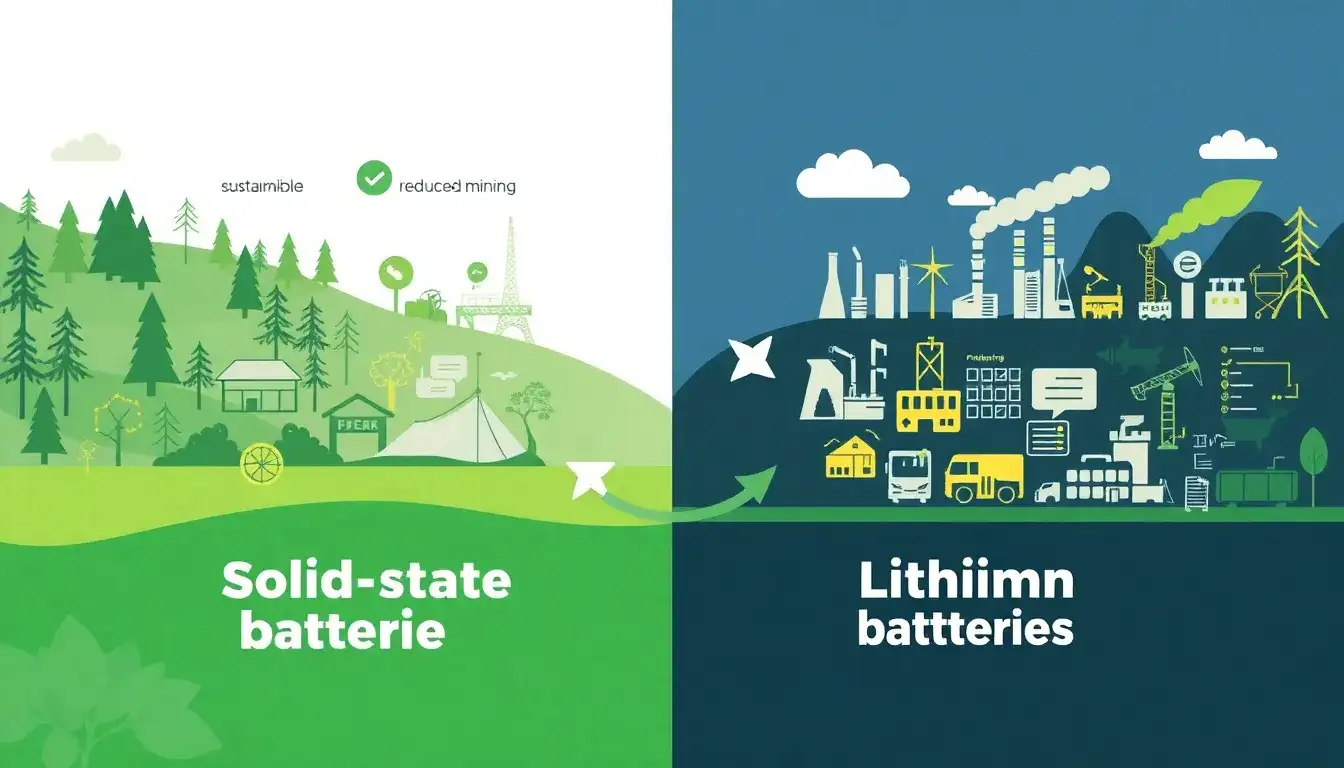 How do solid-state batteries compare to lithium-ion batteries in terms of environmental impact