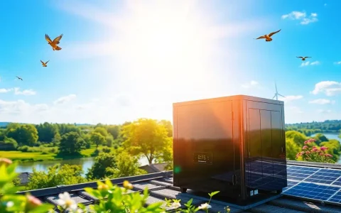 What are the environmental benefits of using smart batteries with solar power