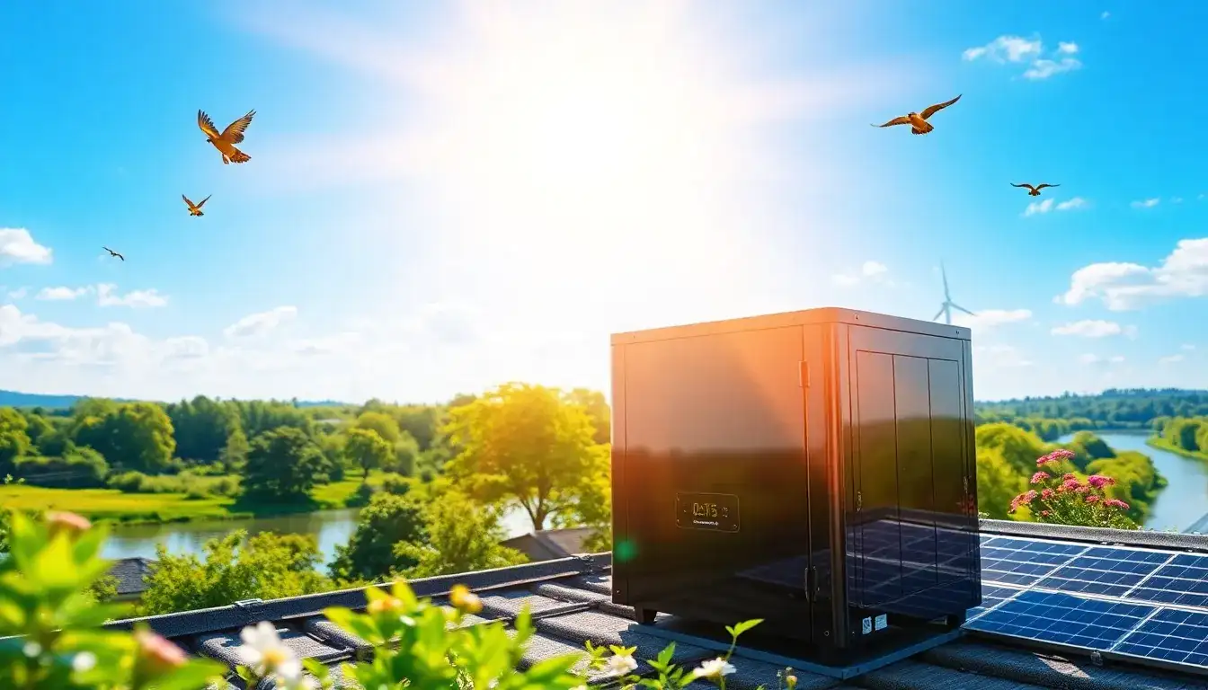 What are the environmental benefits of using smart batteries with solar power