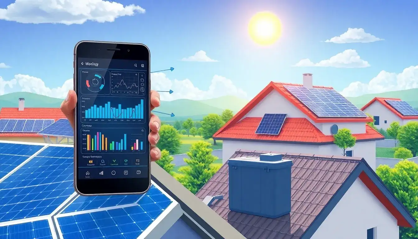 How does remote monitoring improve the efficiency of solar battery systems