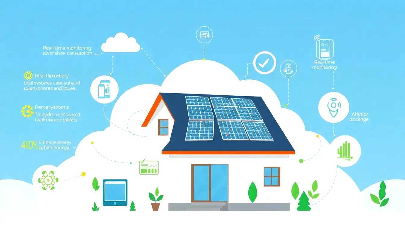 What are the main benefits of using cloud-based energy monitoring for solar systems