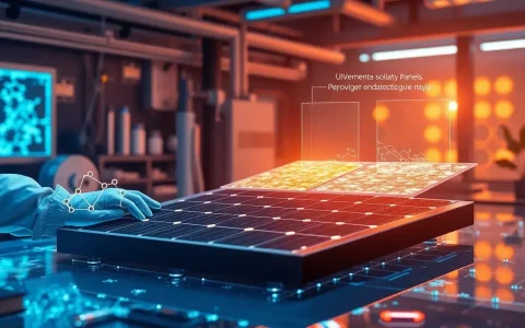 How can the degradation issues of perovskite solar panels be mitigated