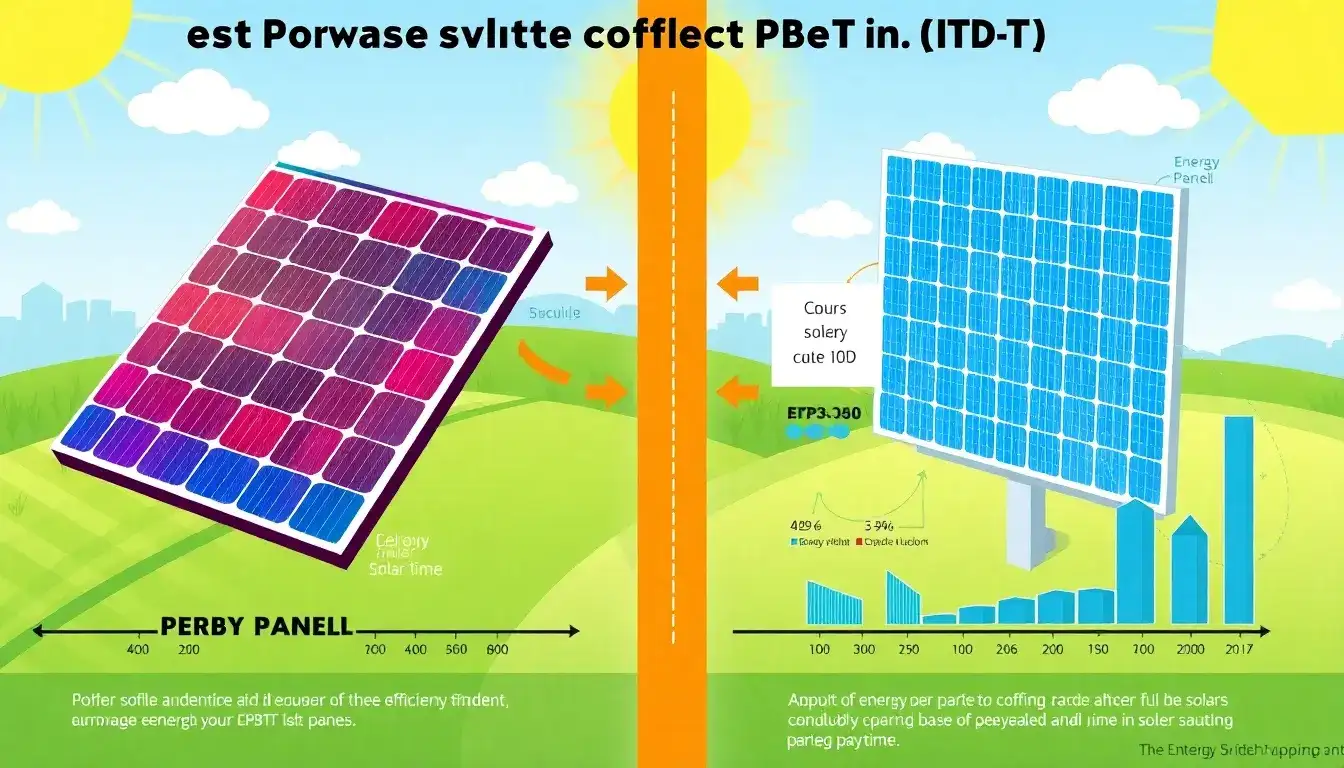 How does the energy payback time (EPBT) of perovskite solar panels compare to that of silicon-based panels