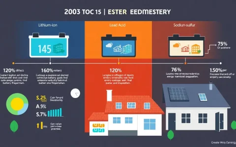 How do different battery chemistries affect the cost and efficiency of residential energy storage systems