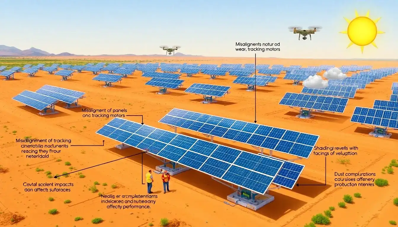 What are the most common issues with dual-axis trackers