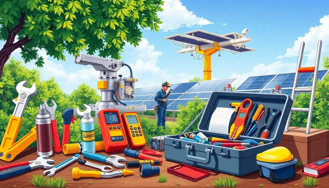 What tools are necessary for maintaining dual-axis trackers