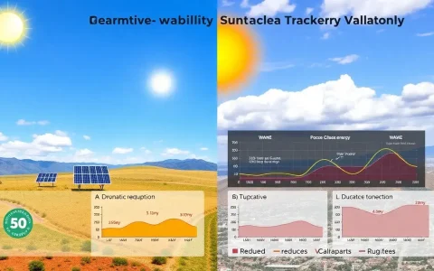 How do dual-axis trackers perform in regions with high sunlight variability