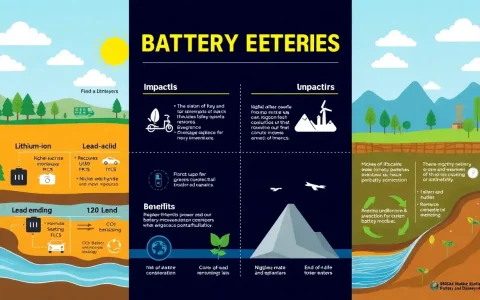 What are the environmental impacts of different battery chemistries