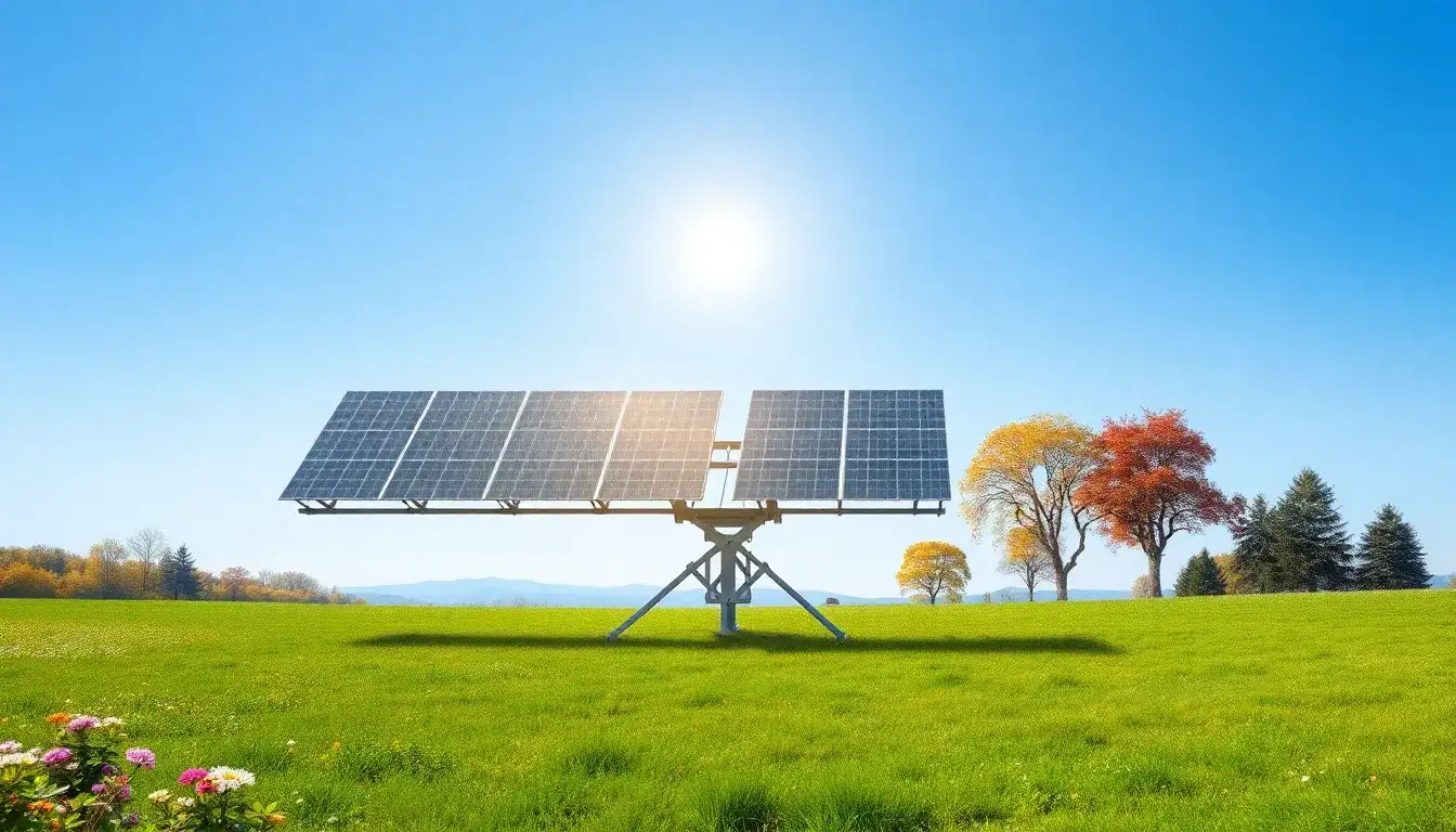 How do dual-axis trackers handle seasonal changes in sunlight