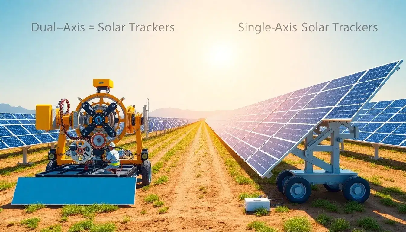 Are dual-axis trackers more expensive to maintain than single-axis trackers