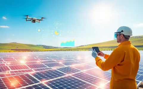 How does AI enhance predictive maintenance in solar power plants