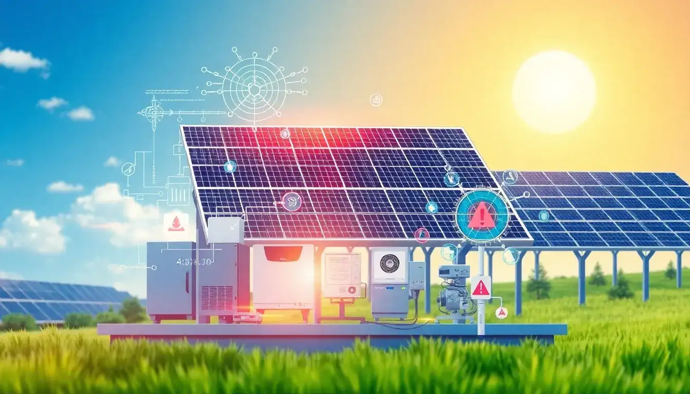 How does AI contribute to fault detection and diagnosis in solar systems