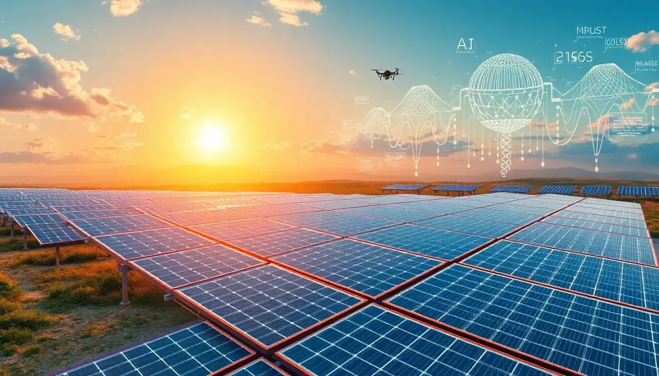 How do AI algorithms predict weather changes to optimize solar tracking