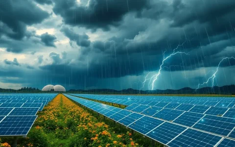Can advanced algorithms protect solar panels from extreme weather conditions