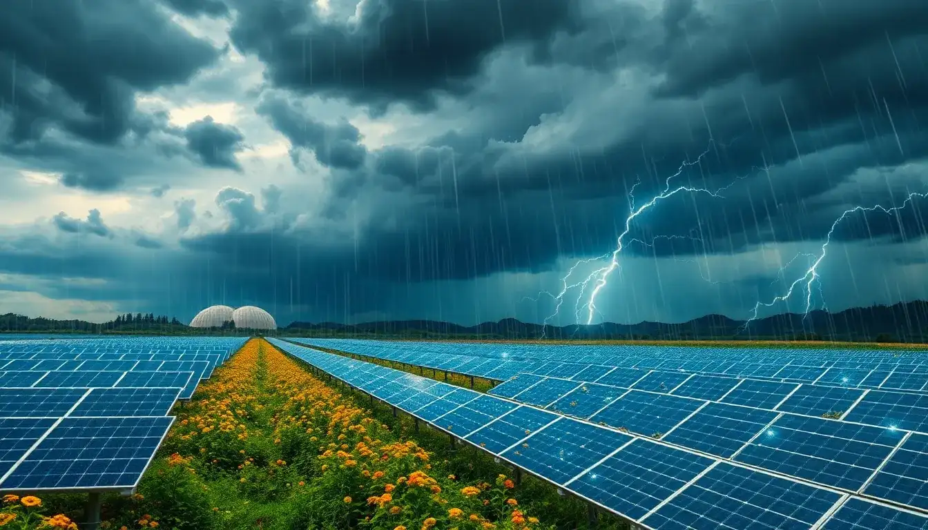 Can advanced algorithms protect solar panels from extreme weather conditions