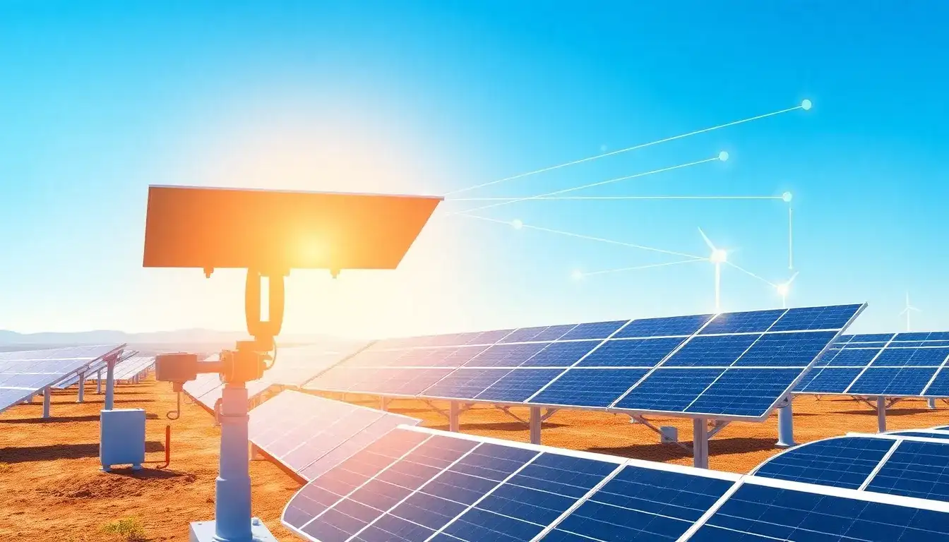 How does machine learning improve the efficiency of solar tracking systems