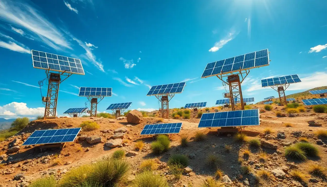 Are there any specific challenges in installing taller solar trackers on uneven terrain