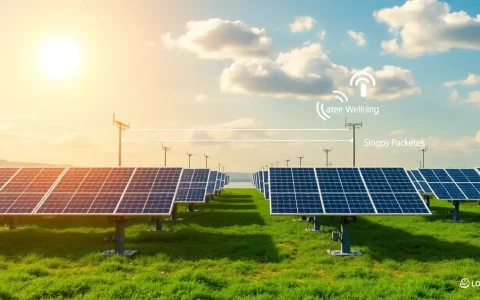 How does LoRaWAN ensure reliable data transmission in solar tracker systems