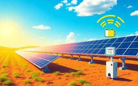 How does LoRaWAN's low power consumption benefit solar trackers