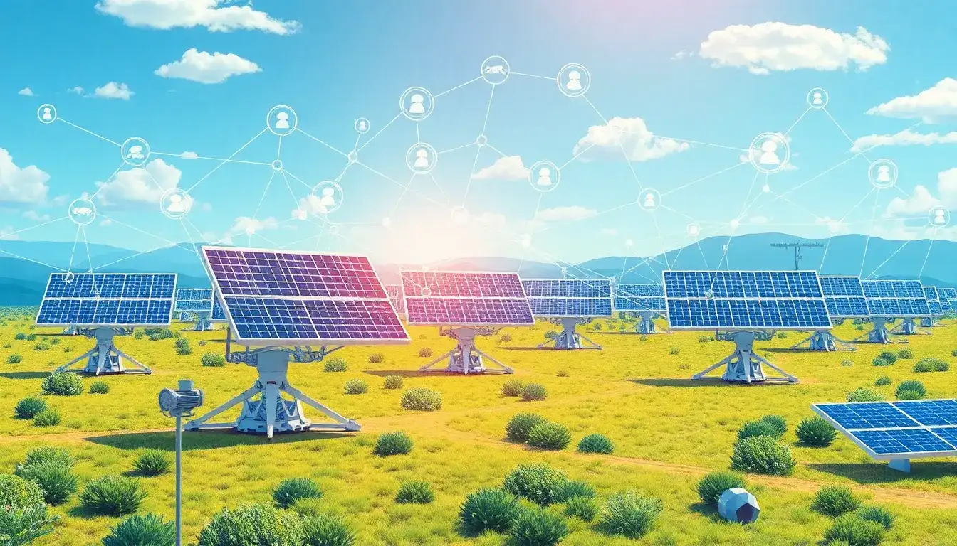 How do AI algorithms integrate data from various sources to protect solar trackers