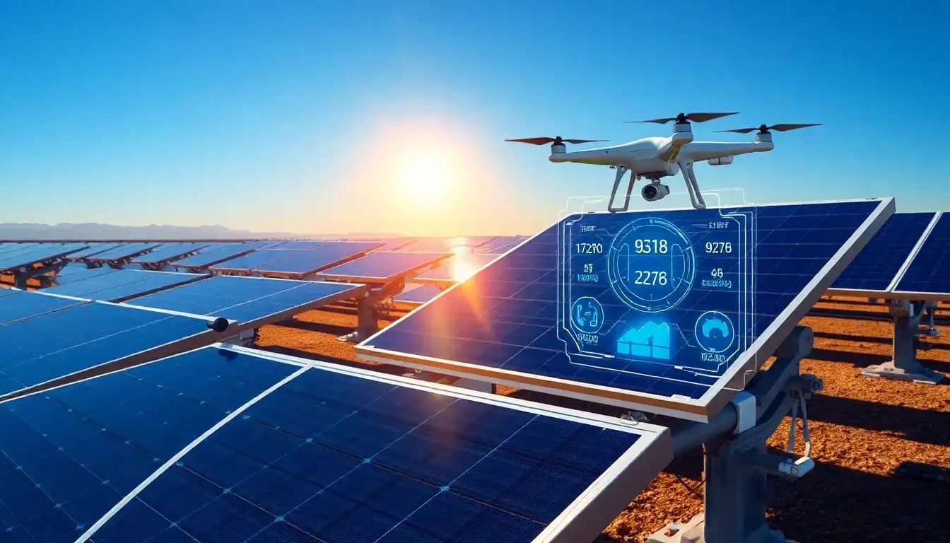 How does AI-powered predictive maintenance work for solar trackers