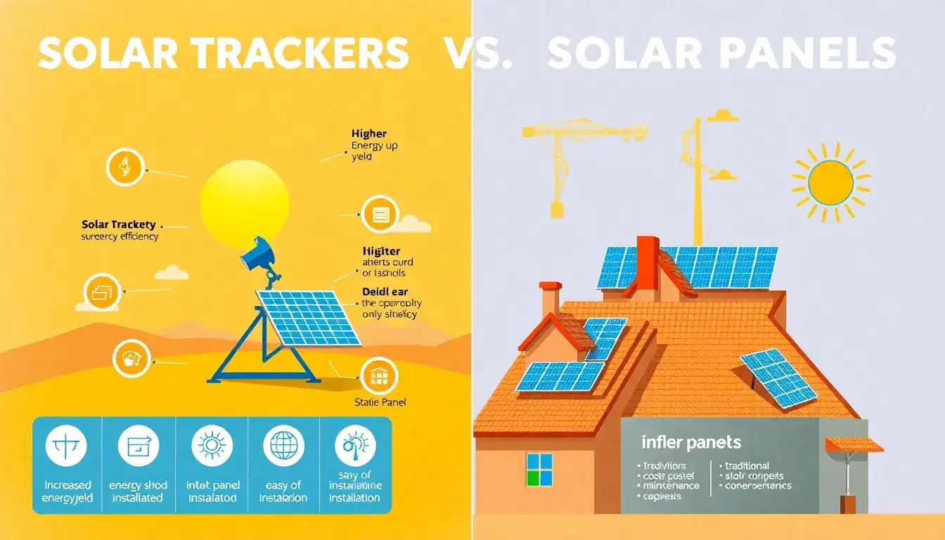 How do the incentives for solar trackers compare to those for solar panels