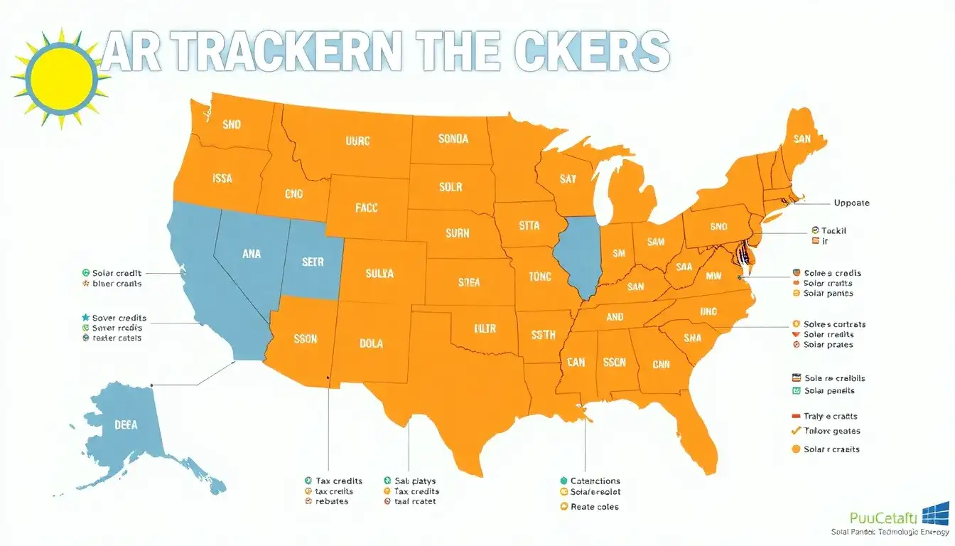 Are there any state-specific incentives for solar trackers