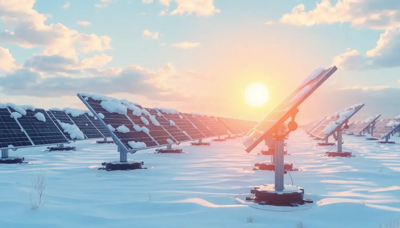 What are the main challenges faced by solar trackers in winter