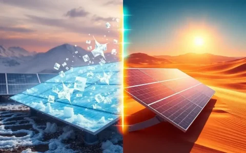 How does the efficiency of solar panels change in extreme temperatures