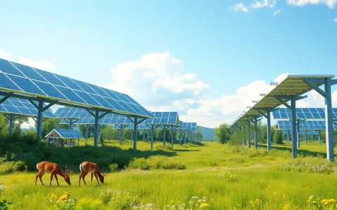 What are some innovative solutions to minimize the impact of solar panels on wildlife