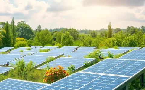 What are some examples of bird-friendly design features in solar panels
