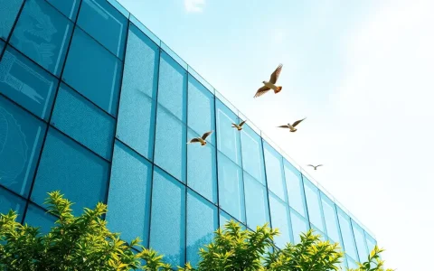 How do textured or patterned glass surfaces help reduce bird collisions