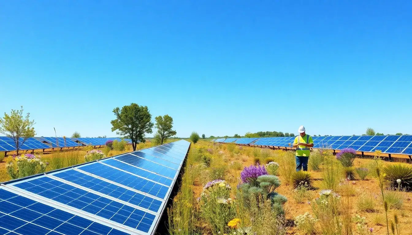 Can solar arrays with native plantings reduce maintenance costs