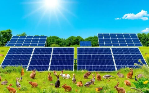 How does the orientation of solar panels impact wildlife