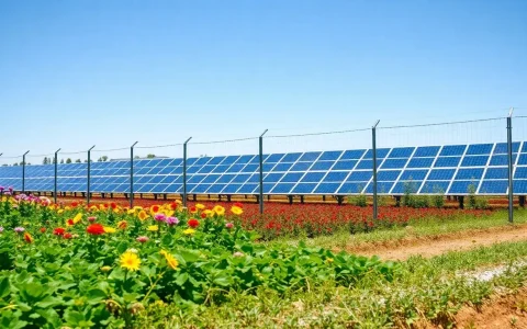 How can seasonal adjustments be made to solar farm fencing