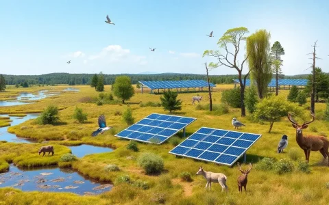 What are the best practices for siting solar panels to minimize habitat disruption