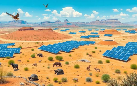 Are there specific regions where solar panels have a greater impact on wildlife