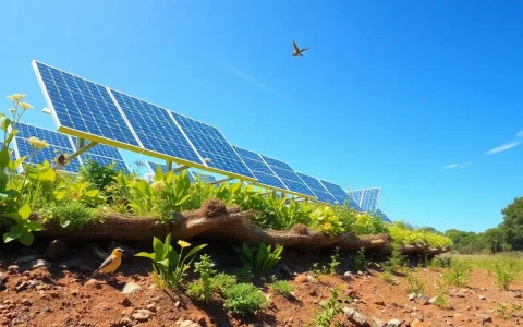 What are the benefits of using raised solar panels for local ecosystems