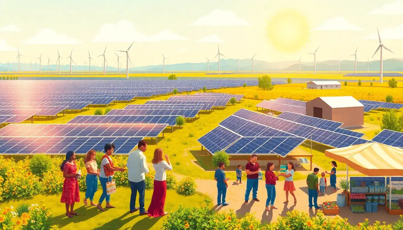 What are the economic benefits of solar farms for local communities