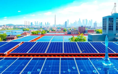 What are the water conservation benefits of rooftop solar cells