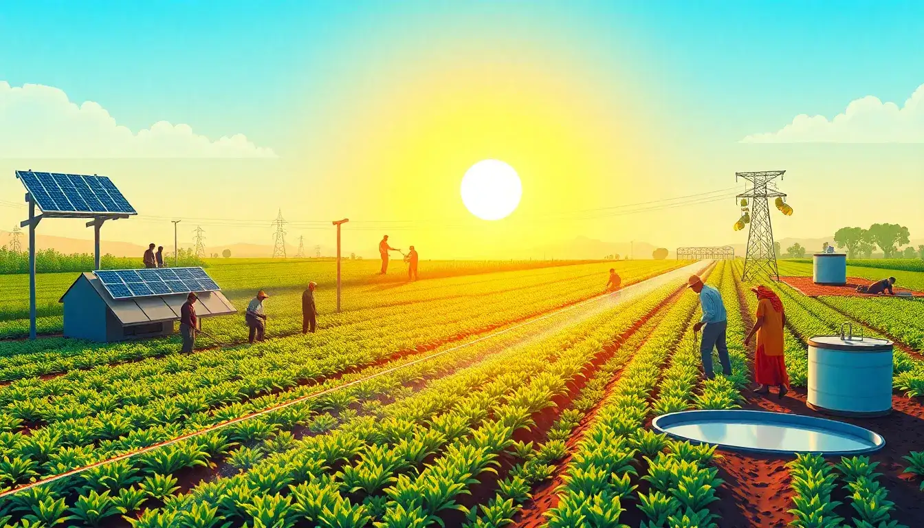 Can solar irrigation systems help reduce water waste in agriculture