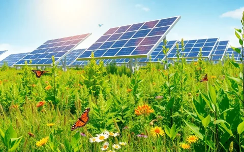 Can solar panels coexist with native vegetation to enhance biodiversity
