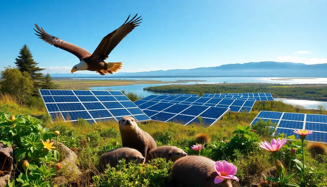 Can solar panels help in preserving endangered species