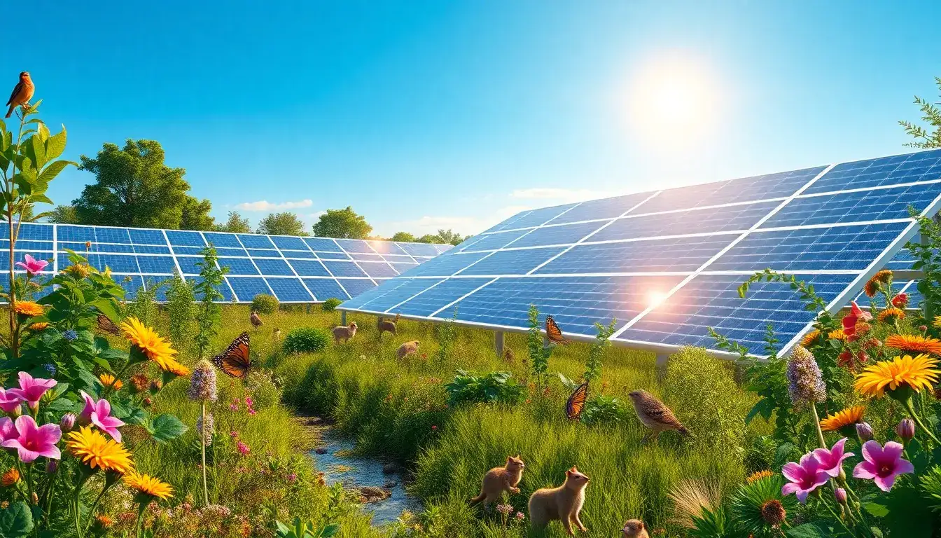 How do solar parks contribute to local ecosystems