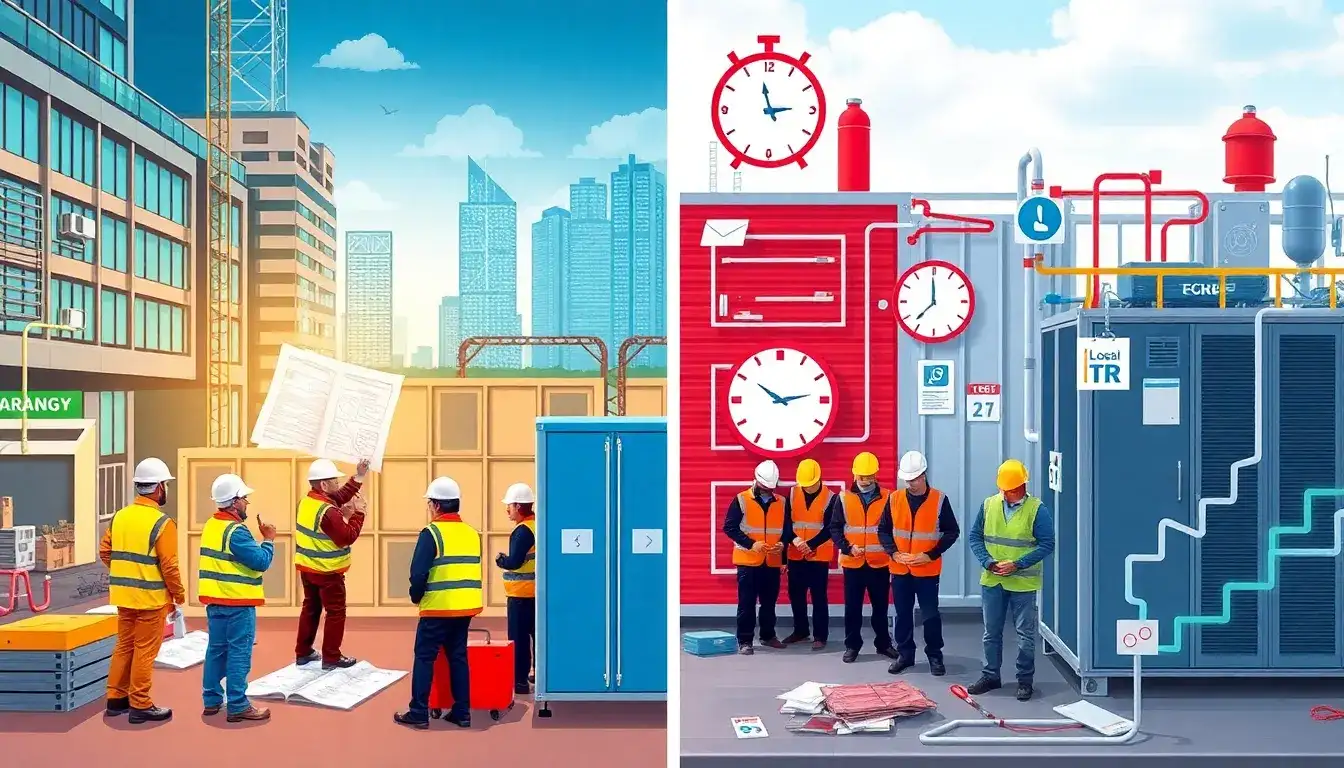 How do local regulations impact the installation time of energy storage systems