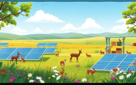 What are some successful case studies of wildlife-friendly solar farms