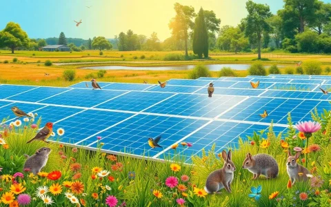 How do solar farms contribute to biodiversity in their areas